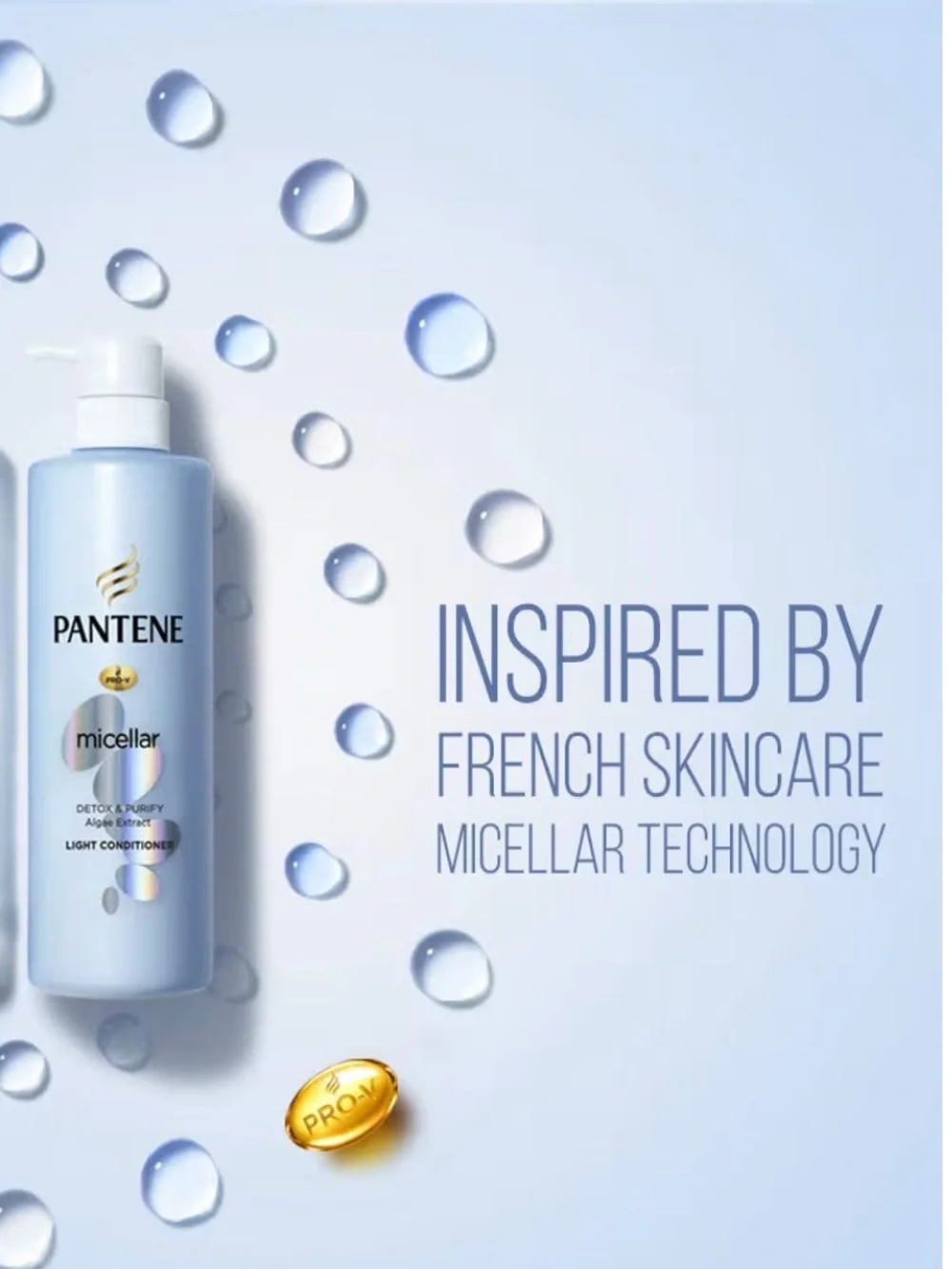 Pantene • Micellar Detox & Purify Conditioner • Made in Thailand